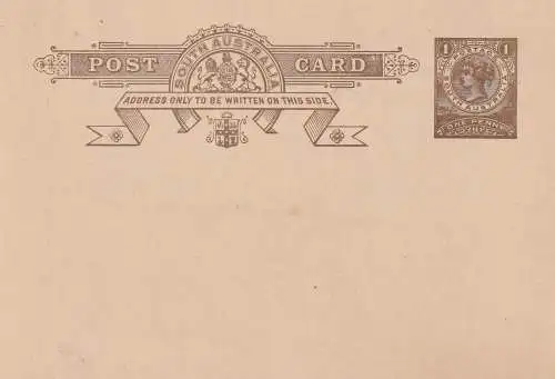 AUSTRALIA - SOUTH AUSTRALIA - 1895, Postal Stationery, one penny , unused