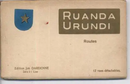 RUANDA - URUNDI, compl. Booklet of 12, Road Construction