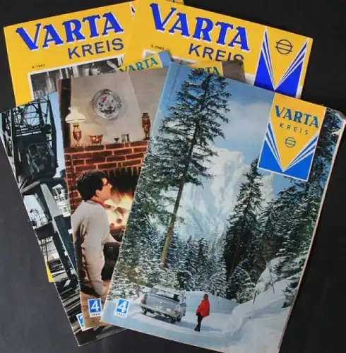 Varta "Varta Kreis" Firmenmagazin 1961-64 fünf Ausgaben (5555)