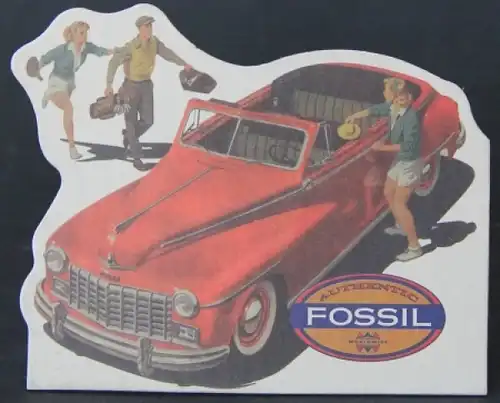 Fossil Werbeaufsteller 1947 mit Chrysler Cabriolet (6113)