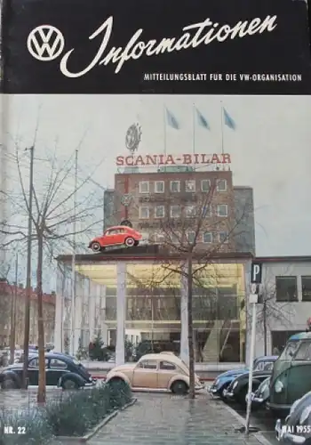 "Volkswagen Informationen" Mitteilungsblatt 1955 VW-Magazin (7834)