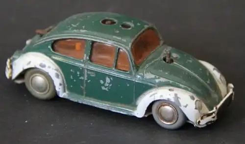 Schuco Micro-Racer Volkswagen Käfer Polizei 1965 Metallmodell mit Friktionsantrieb (0478)