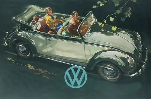 Volkswagen Käfer Cabriolet 1950 Mundorf-Motiv (9797)