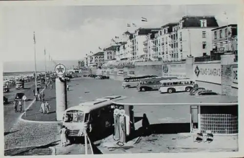 Texaco Caltex 1950 Tankstelle Scheveningen Werbe-Postkarte (3033)