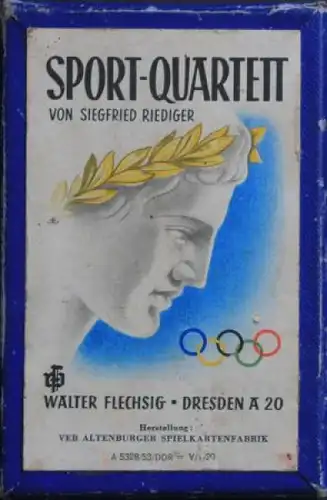 Altenburg Spielkarten "Auto-Quartett" 1956 Kartenspiel (5602)