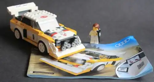 Lego Audi Quattro Sport Rallye 1985 Speed Champion Plastikmodell (5833)