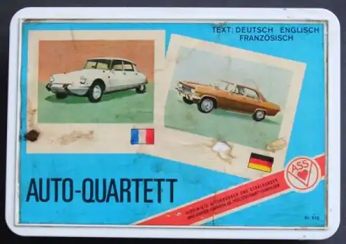 Altenburg Spielkarten "Auto-Quartett" 1965 Kartenspiel (5850)