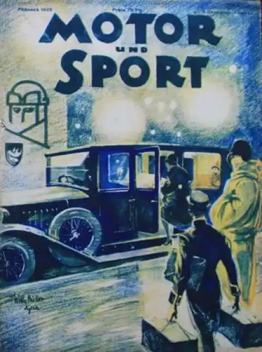 "Motor & Sport" Motor-Zeitschrift Pössneck 1925 (9935)