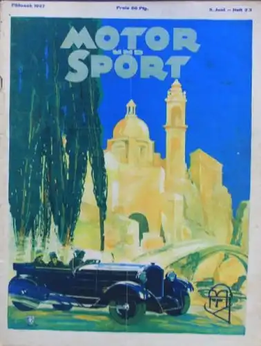 "Motor & Sport" Motor-Zeitschrift Pössneck 1927 (9358)