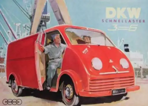 DKW Schnellaster 3=6 Modellprogramm 1953 Automobilprospekt (7321)