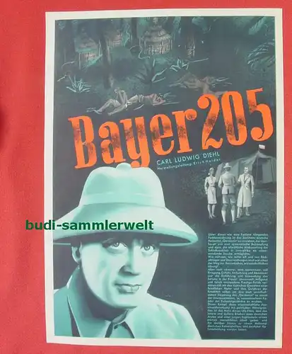 (2001694) Original Filmplakat \'Bayer 205\'. Ufa-Film 1939-1940, aus Ufa-Programm-Mappe, Scherl-Verlag, Berlin. Siehe bitte Beschreibung ...