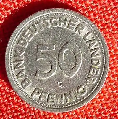 (1030044) Deutschland. 50 Pfennig 1949 G. Recht guter Zustand !