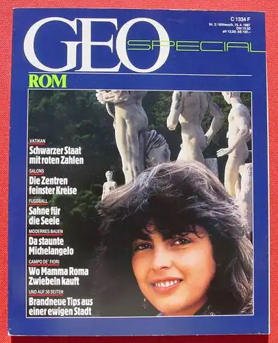 (1011214) Reisemagazin GEO-Spezial "ROM". 1987. 192 Seiten. Verlag Gruner + Jahr, Hamburg