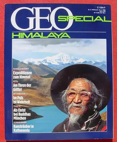 (1011217) Reisemagazin GEO-Spezial "Himalaya". 1988. 184 Seiten. Verlag Gruner + Jahr, Hamburg