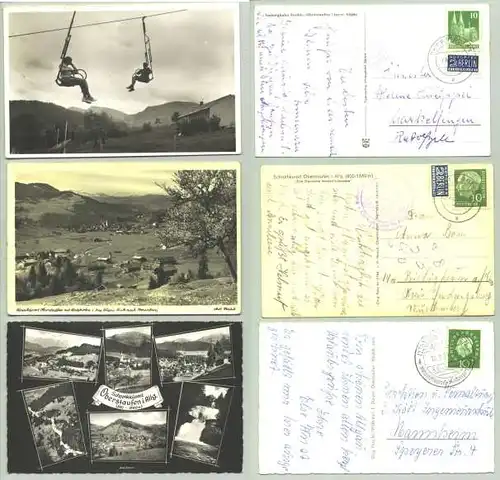 (1024513) 3 Ansichtskarten mit Motiven aus Oberstaufen. PLZ-Bereich pauschal 87534. Postalisch gelaufen um 1949-1961