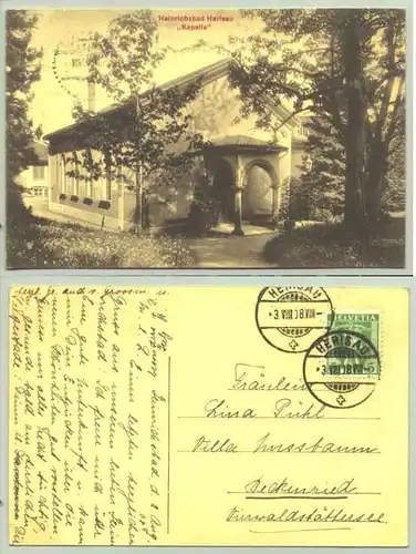 (1020310) Ansichtskarte. Heinrichsbad Herisau 'Kapelle'. Postalisch gelaufen 1908