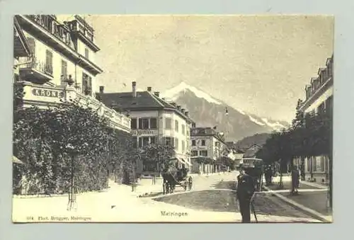 (1018498) Ansichtskarte aus der Schweiz. "Meiringen". Beschrieben u. postalisch gelaufen mit Marke u. Stempel v. 1905. Phot. Bruegger, Meiringen