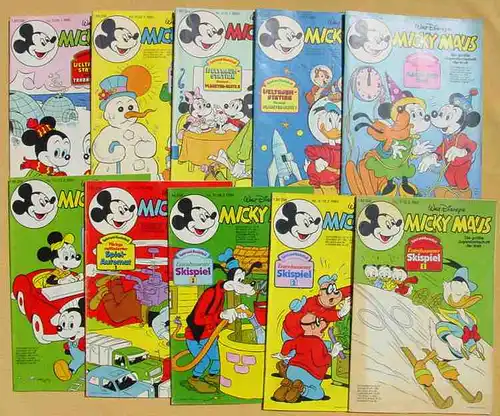 (1043890) Micky Maus-Hefte aus Jahrgang 1980 (48 Originalhefte !) # Walt Disney