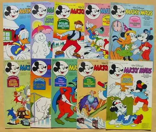 (1043891) Micky Maus-Hefte aus Jahrgang 1981 (49 Originalhefte !) # Walt Disney