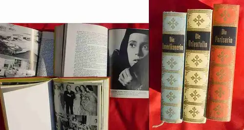 (1017053) Frauen fremder Völker. 3 Bücher, zusammen ueber 1000 Seiten. Mit unzaehligen Bildern. Hellas-Verlag, Duesseldorf 1958. Interessante Sittengeschichte ..