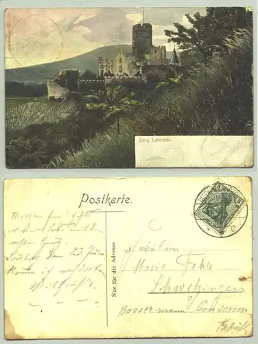 Burg Lahneck 1907 ? (intern : 1018139)