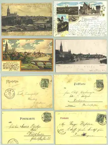 4 x Ulm um 1900 (intern : 1024691)