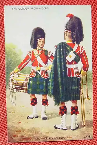 (1047770) Schottland The Gordon Highlanders Art Colour Postcard, siehe bitte Bilder