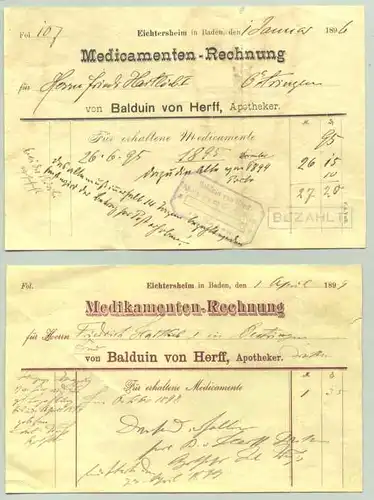 Eichtersheim. Apotheker-Re. ab 1896 (1037015)