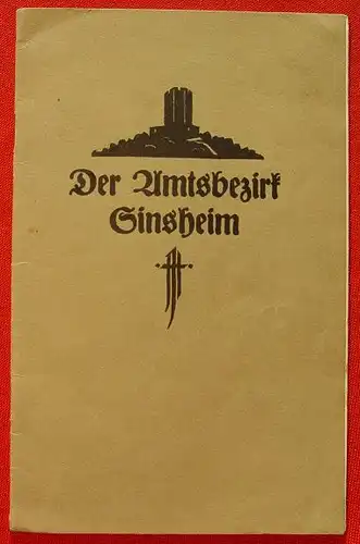 "Der Amtsbezirk Sinsheim" 20 S., 1924 (1011704)