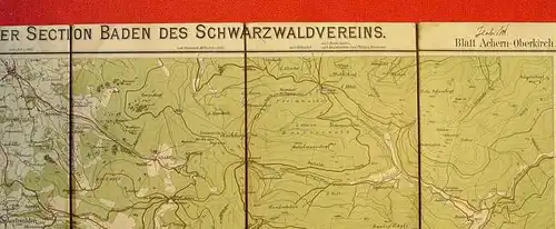 Alte Landkarte "Achern-Oberkirch u. U." (0080454)