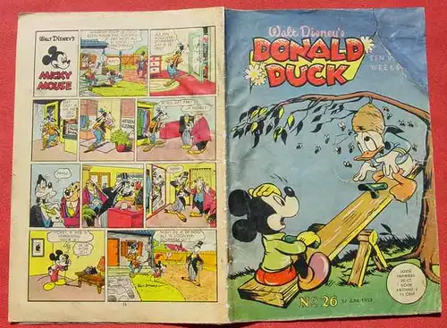 (1043571) Donald Duck. Walt Disney. Niederlande. Heft Nr. 26 v. 27. Juni 1953. 24 Seiten # Comic