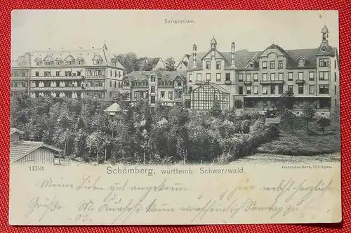 (1048049) Schömberg. Sanatorium. Württemb. Schwarzwald. 1903. Siehe bitte Beschreibung und Bilder