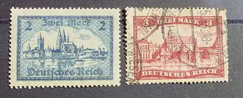 (1047508) Deutsches Reich 1924. Bauwerke, Mi. 365, 366. Siehe bitte Bilder u. Beschreibung