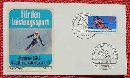 (1047535) Brief 1978 Alpine Ski-Weltmeisterschaft, mit Sonderstempel. Siehe bitte Bild