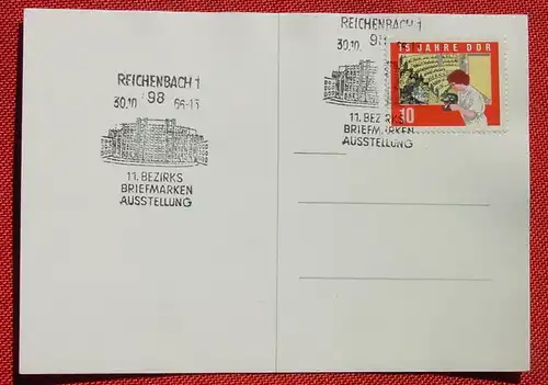 (1047549) Briefmarkenausstellung Reichenbach 1966, Sonderstempel. Höhere Textilfachschule. Siehe bitte Bilder