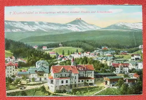 (1046770) Krummhuebel, Riesengebirge, Hotel Goldner Frieden, 1929, siehe bitte Bilder
