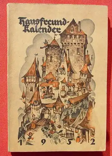 (0190076) "Hausfreund-Kalender 1952". 160 Seiten. Comic-Teil. Verlag Klambt