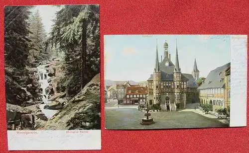 (1038586) Zwei Postkarten Wernigerode. Beschrieben 1907. Ansichtskarte