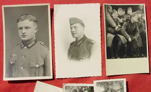 (1044990) Soldaten 3. Reich. Diverse Foto-Postkarten u. Fotos, unbeschrieben, siehe bitte Bilder