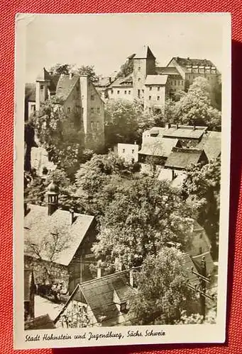 (1039201) Stadt Hohnstein u. Jugendburg. Saechsische Schweiz. 1957