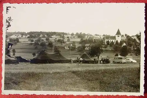 (1045782) Zeltlager. Jungschar ? Pfadfinder ? Foto-AK Loehrich, Walldorf, Baden