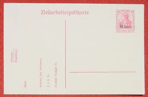 (1045365) Zivilarbeiterpostkarte, siehe bitte scan