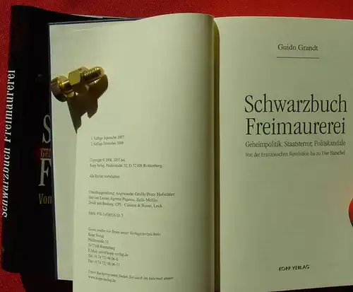 (1005286) Grandt. Schwarzbuch Freimaurerei. 416 S., Kopp-Verlag 2008