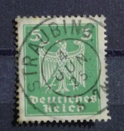 (1046289) Deutsches Reich 5 Pf. mit huebschem Stempel Straubing 1925, siehe bitte Bilder