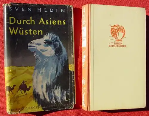 (0100530) Sven Hedin "Durch Asiens Wuesten" Neue Ausgabe. 1956 Brockhaus, Wiesbaden