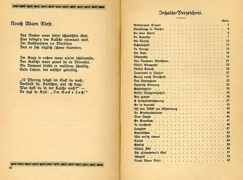 Hessen Frankfurt Südhessen Humor Verse Geschichten in Mundart 1926