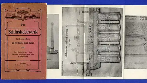 Rhein Westfalen Dortmund Ems Kanal Schiffshebewerk Henrichenburg Buch 1914