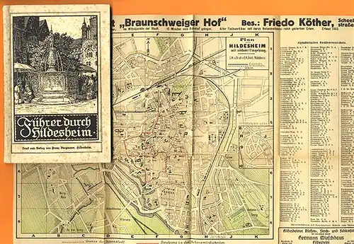 Niedersachsen Harz Hildesheim Stadt Geschichte Verkehr Reklame Reiseführer 1923