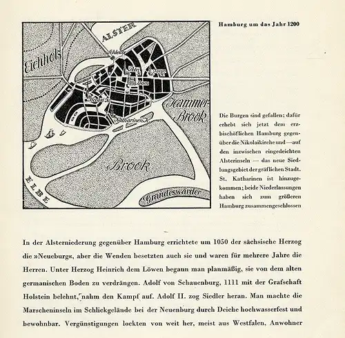 Alt Hamburg Stadt Ansichten Bilder und  Zeichnungen Kunst Grafik Buch 1936
