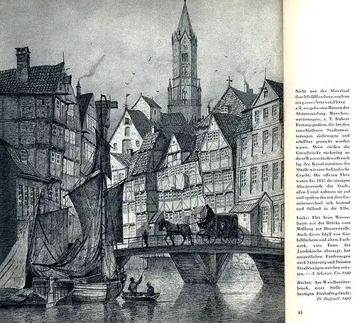 Alt Hamburg Stadt Ansichten Bilder und  Zeichnungen Kunst Grafik Buch 1936